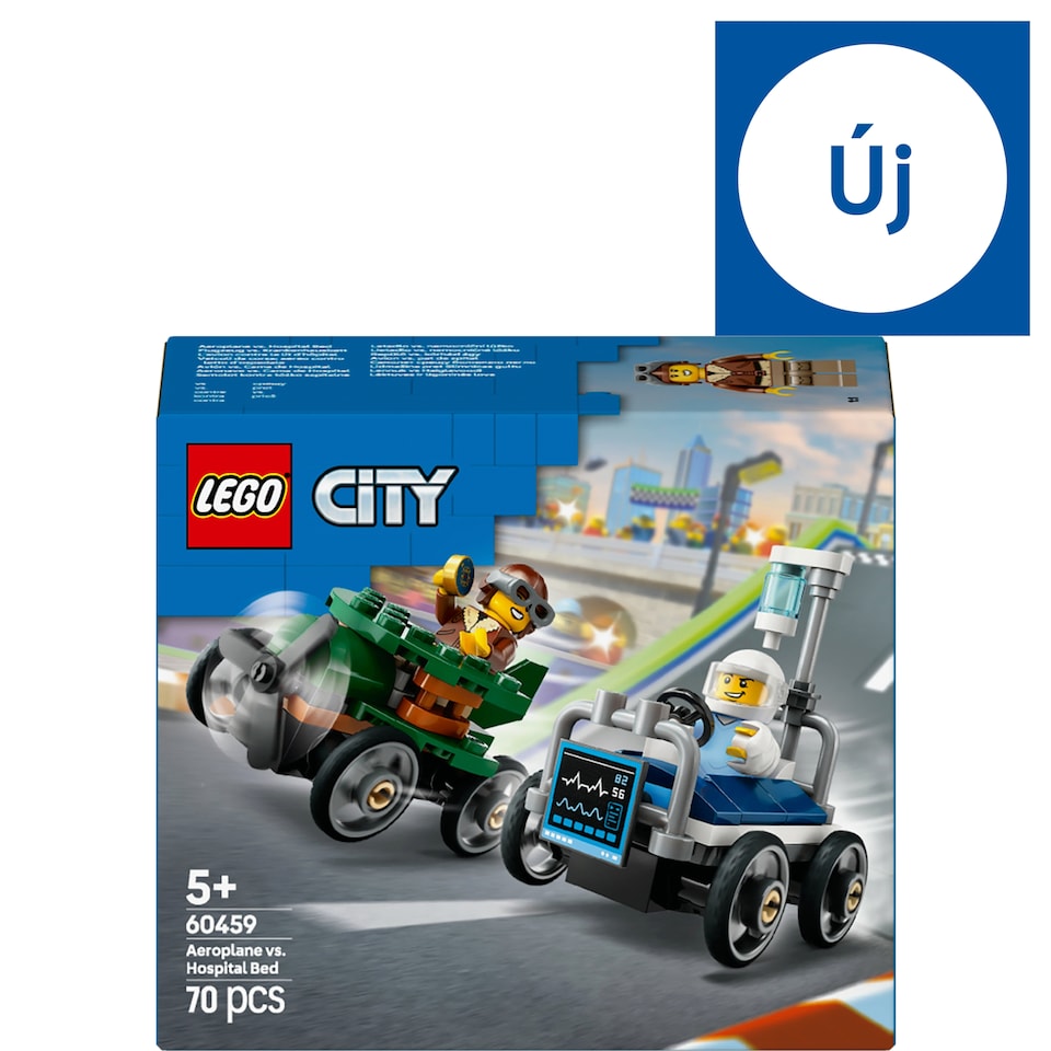 LEGO City 60459 Repülő vs. kórházi ágy, versenyautós csomag  1. kép