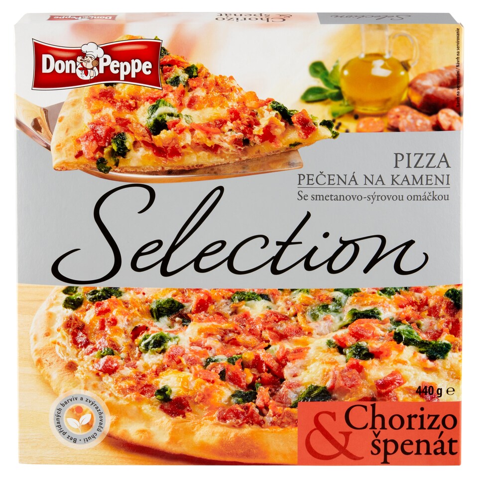 obrázok 1 z Don Peppe Selection Pizza chorizo & špenát 440 g