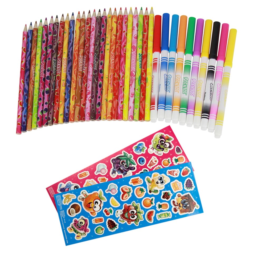 image 1 of Scentos Markers And Pencils 35 Pack