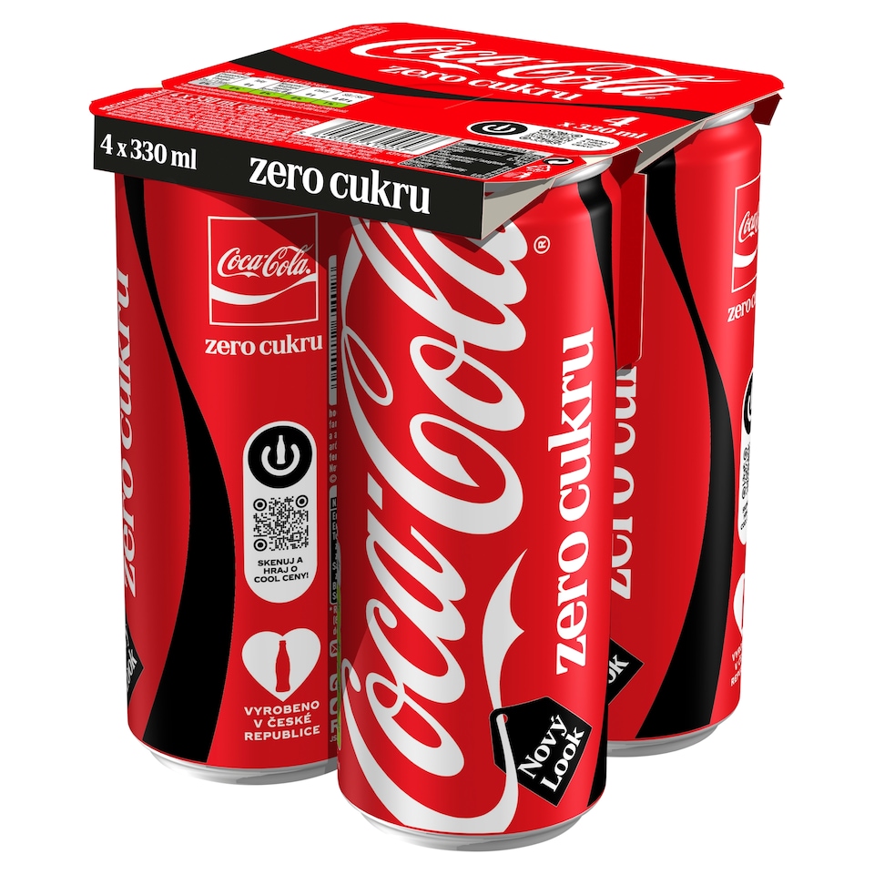 Coca-Cola Zero cukru 4 x 330 ml