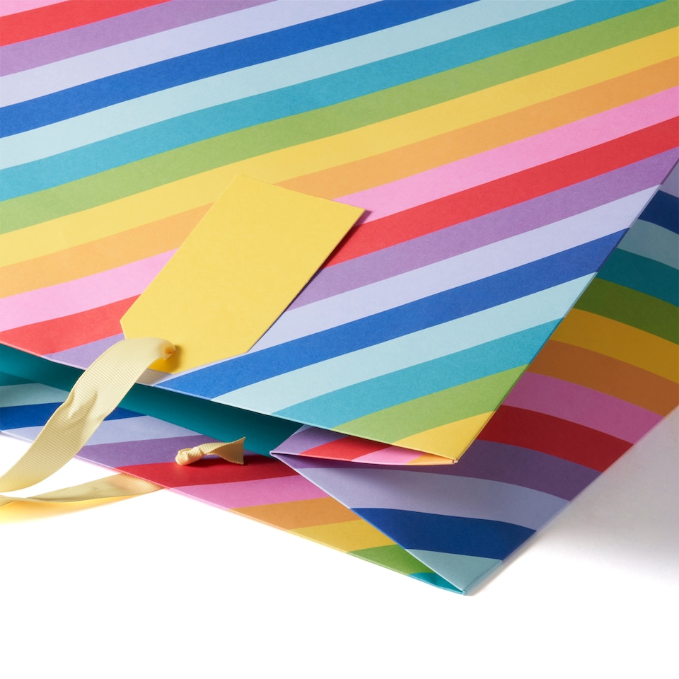 image 1 of Paperchase Rainbow Extra Large Gift Bag