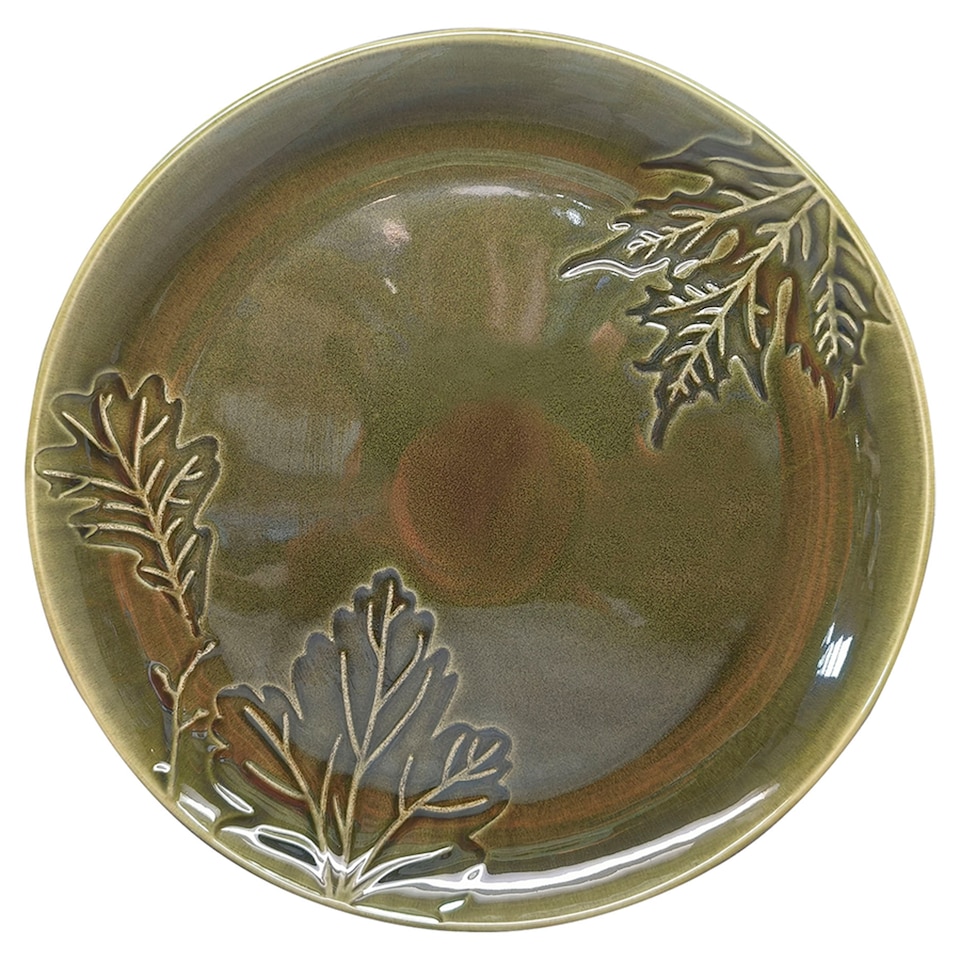F&F Home Fern embossed platter 