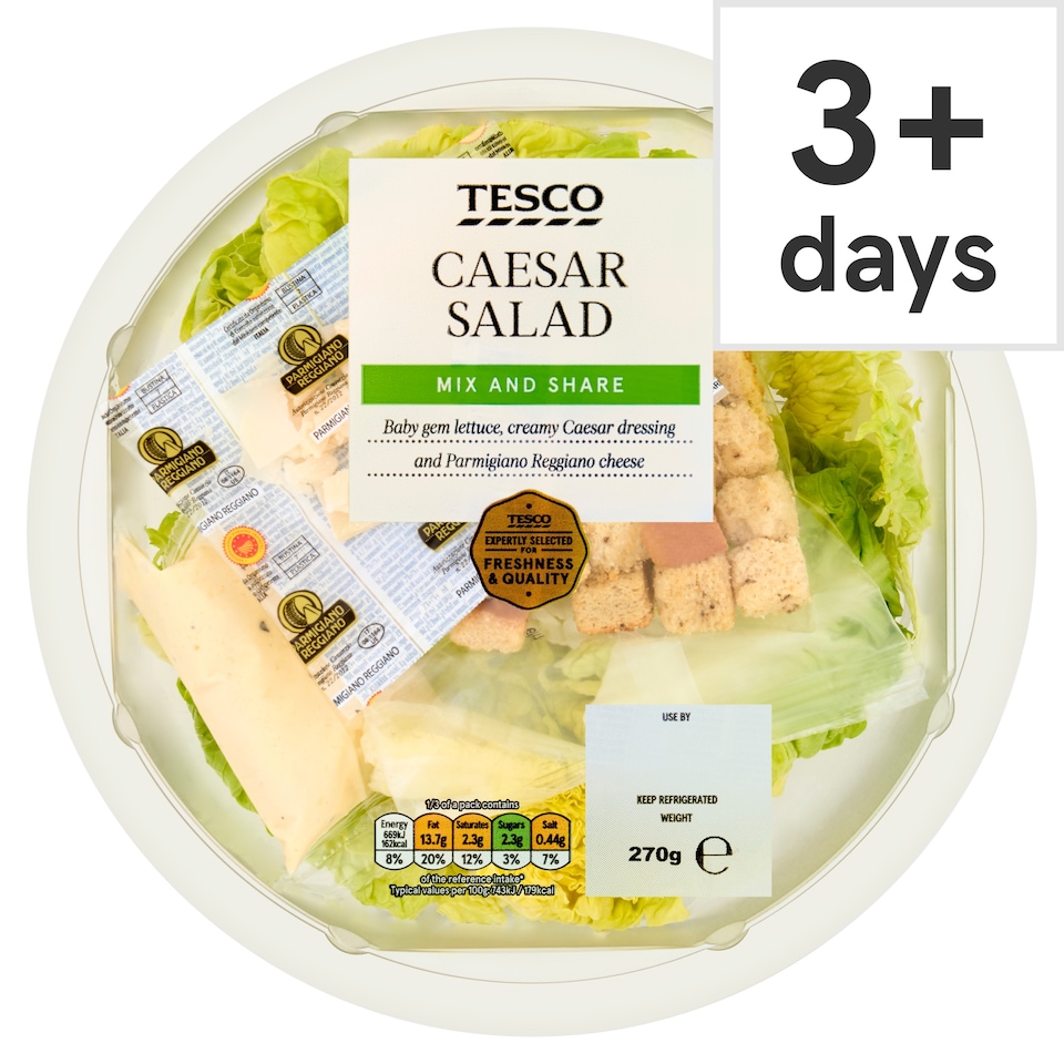Tesco Large Caesar Salad Bowl 270G