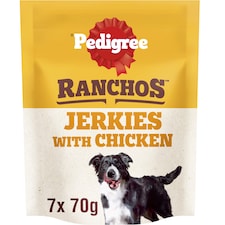 Pedigree Ranchos Jerkies Dog Food Treat with Chicken 70g