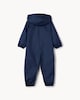 image 2 of F&F School Unisex Zip Up Puddlesuit in Navy