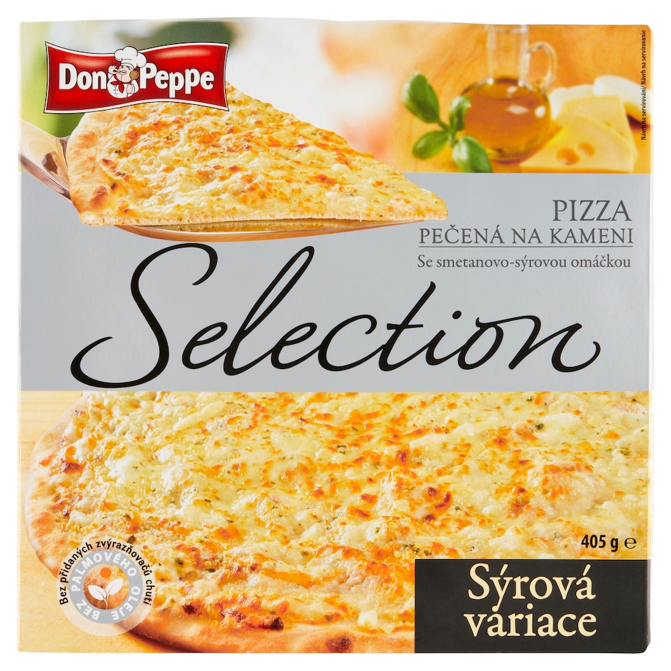 Obrázek 1 pro produkt Don Peppe Selection Pizza pečená na kameni sýrová variace 405g