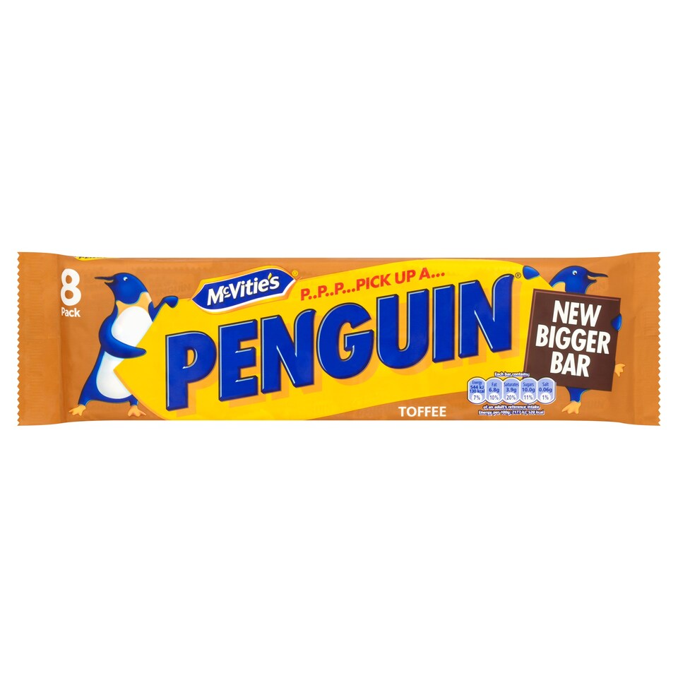 image 1 of Mcvities Penguintoffee Chocolate Bisc8 Pack 196.8G