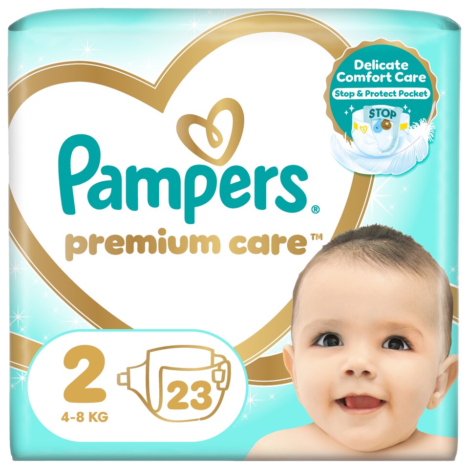 image 1 of Pampers Premium Care Size 2, 23 Nappies, 4kg-8kg