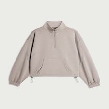 F&F Active AFTERCLASS Half Zip Co-ord Sweatshirt in Neutral