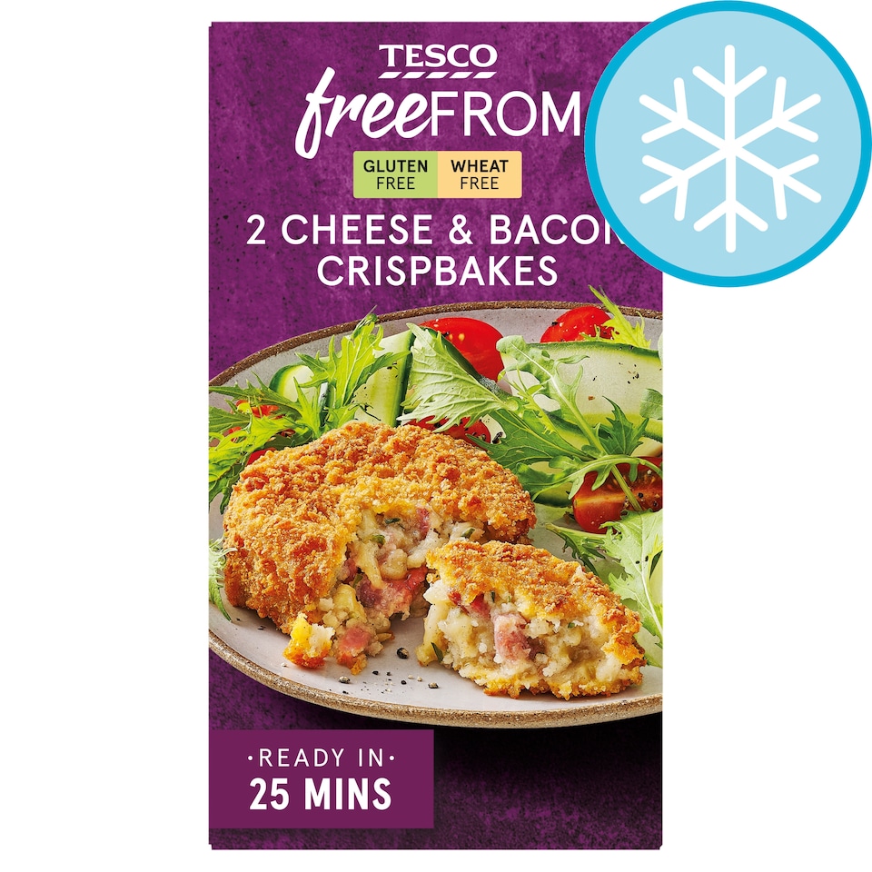 Tesco Free From Cheese & Bacon Crispbakes 227g