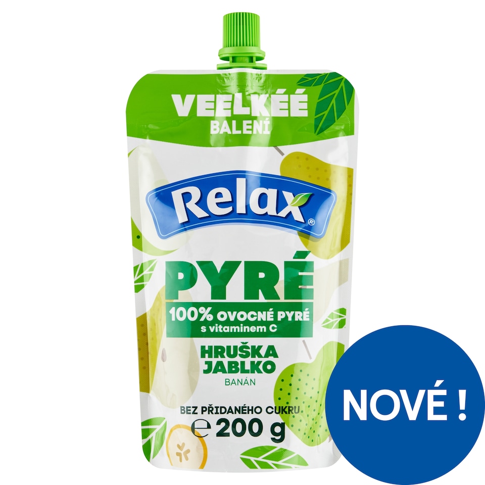 Relax Puree Pear Apple Banana 200g