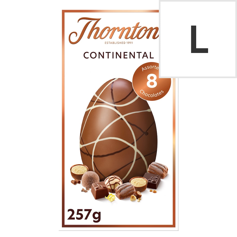 Thorntons Continental Milk Chocolate Easter Egg 257G