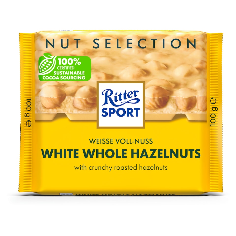 Ritter Sport Bílá čokoláda s celými ořechy 100g