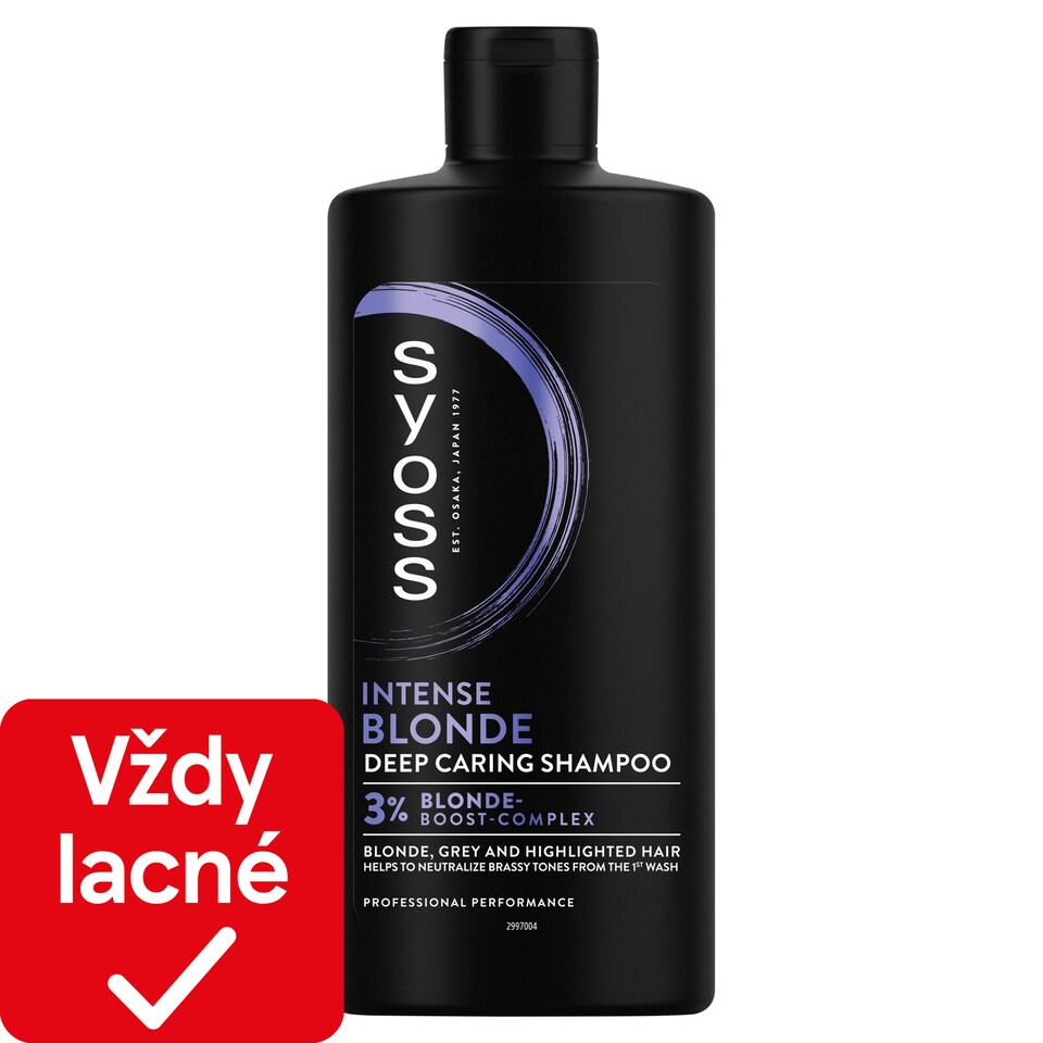 obrázok 1 z Syoss Intense Blond šampón pre blond, šedivé a melírované vlasy 440 ml