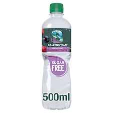 Ballygowan Hint of Fruit Summer Fruits Flavoured Sugar Free Sparkling Natural Mineral Water Drink 500ml