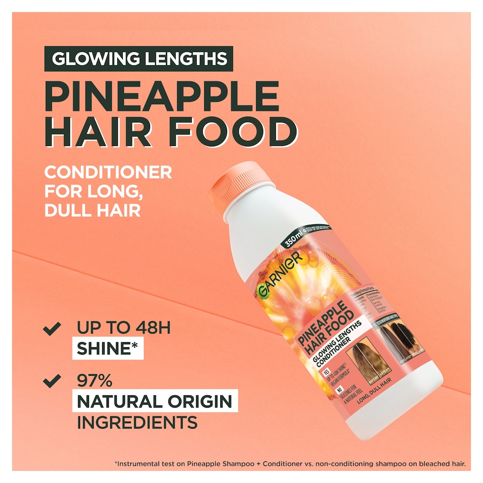 image 1 of Garnier Ultimate Blends Hair Food Pineapple Conditioner 350ml