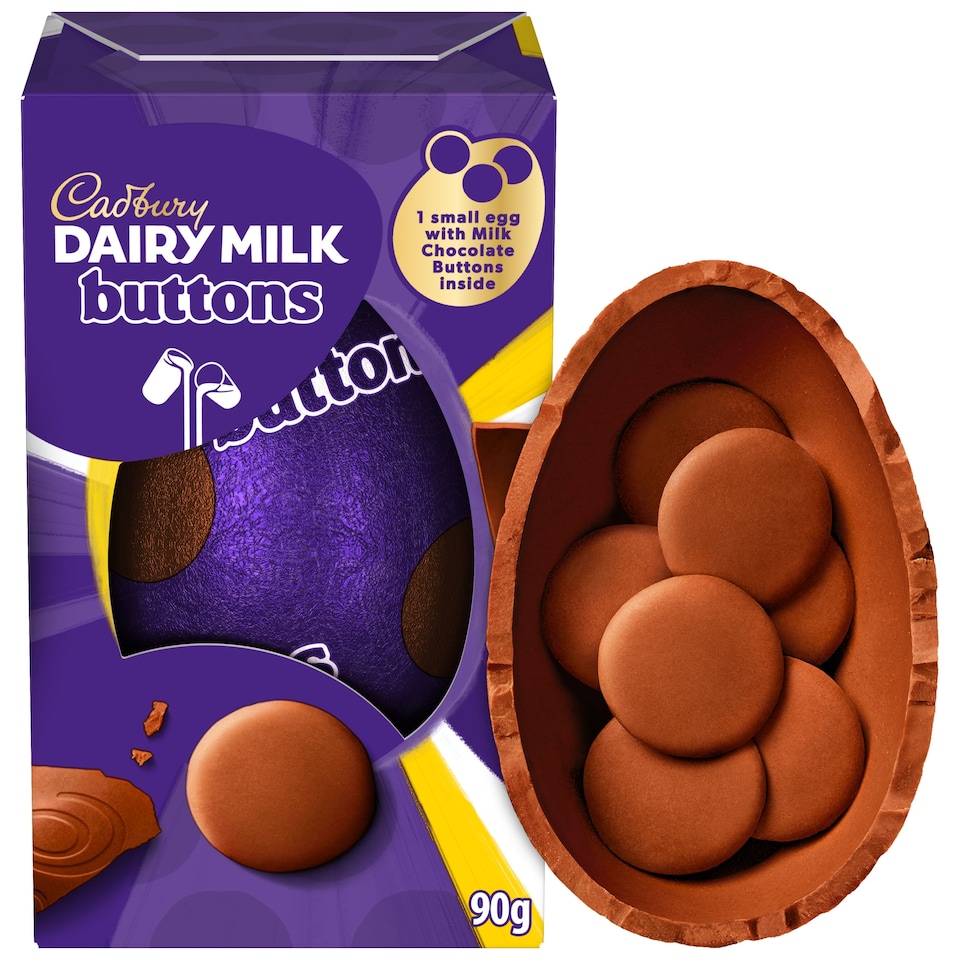 Cadbury Dairy milk Buttons Shell EASTER Egg 90g