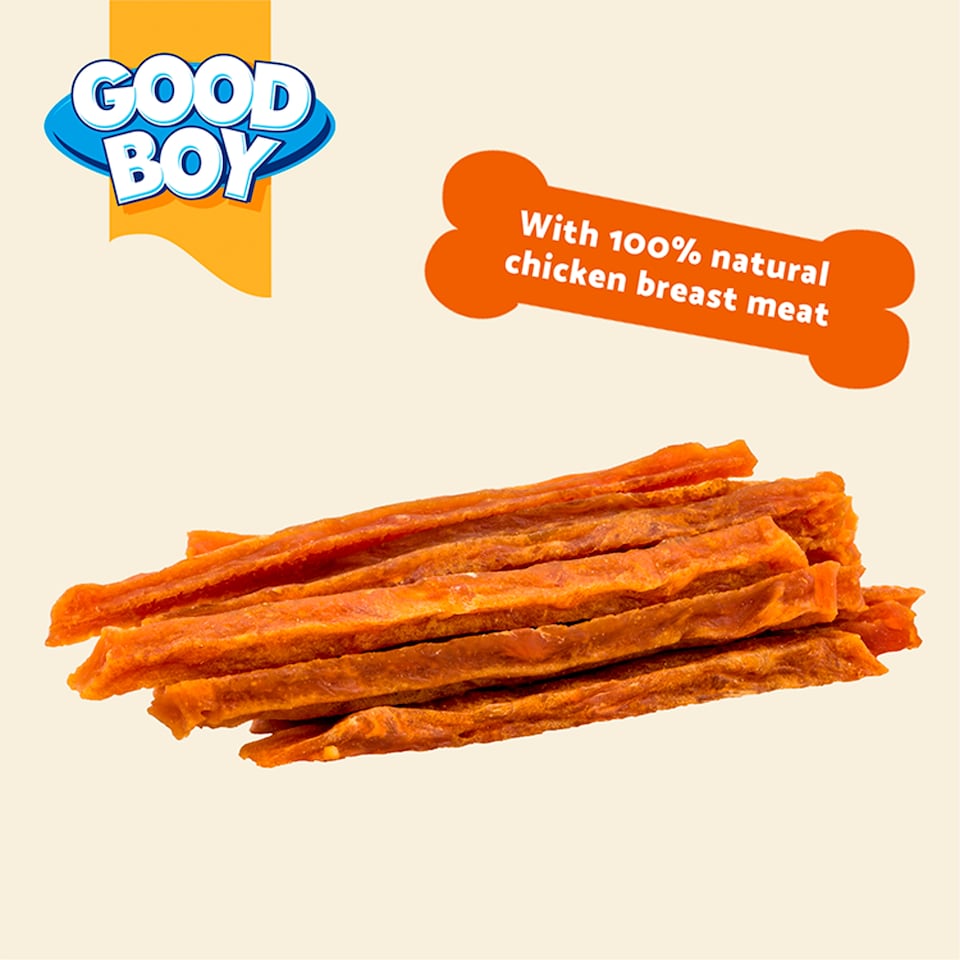 image 1 of Wagtastic Chewy Chicken Strips Dog Treats 330G