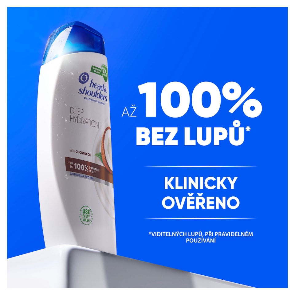 Obrázek 1 pro produkt Head & Shoulders Deep Hydration Šampon proti Lupům 400 ml Kokosový Olej. Každoden. Použití