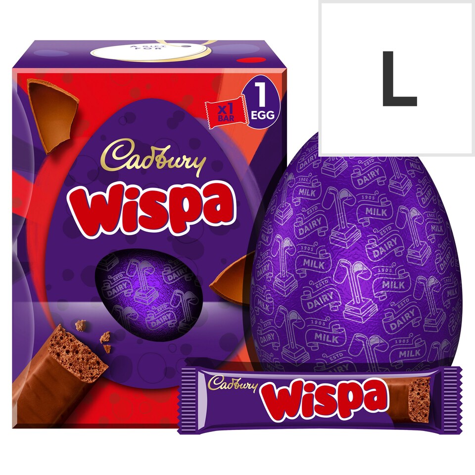image 1 of Cadbury Wispa Chocolate Easter Egg 182.5g