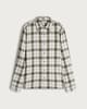 image 4 of F&F Pure Cotton Check Print Long Sleeved Shirt in Cream