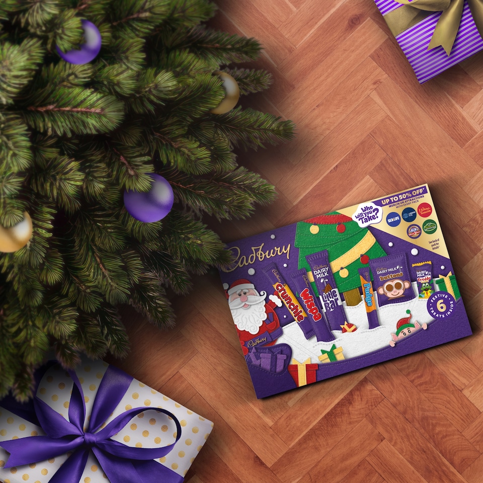 image 1 of Cadbury Chocolate Xmas Santa Selection Box Medium 125g