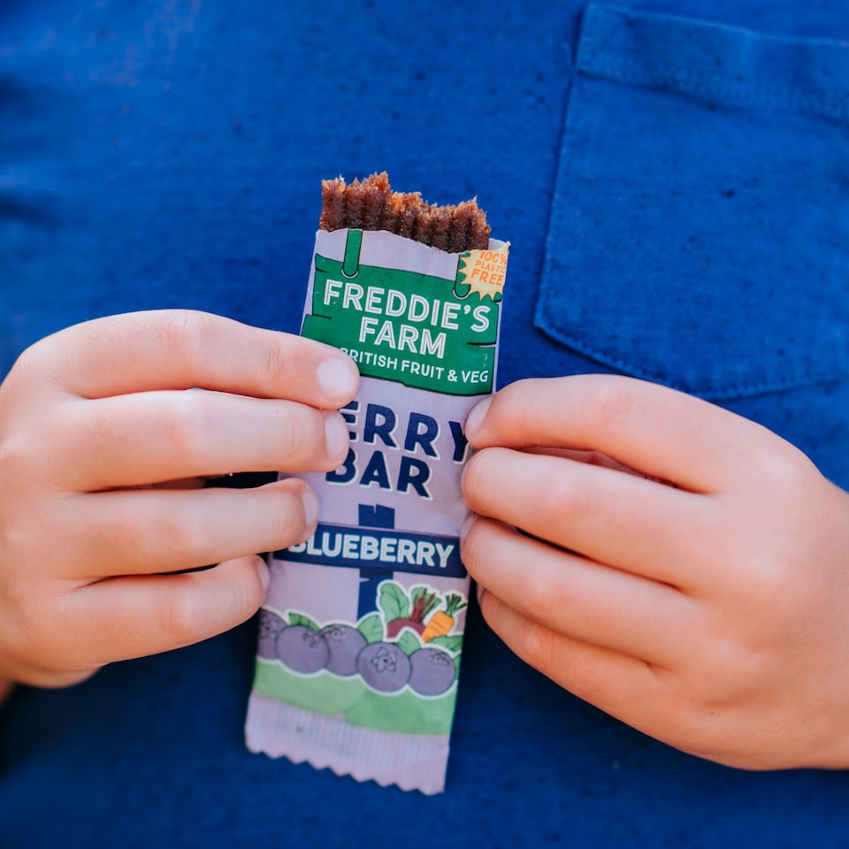image 1 of Freddie's Farm Berry Bars - Blueberry 5 x 20g