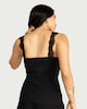 image 3 of F&F Cotton Rich Lace Trim Vest in Black