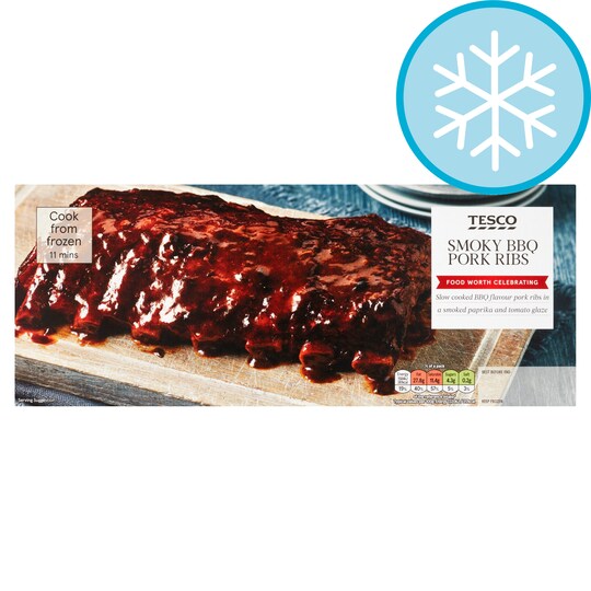Tesco 7 Smoky Bbq Ribs 450G Tesco Groceries
