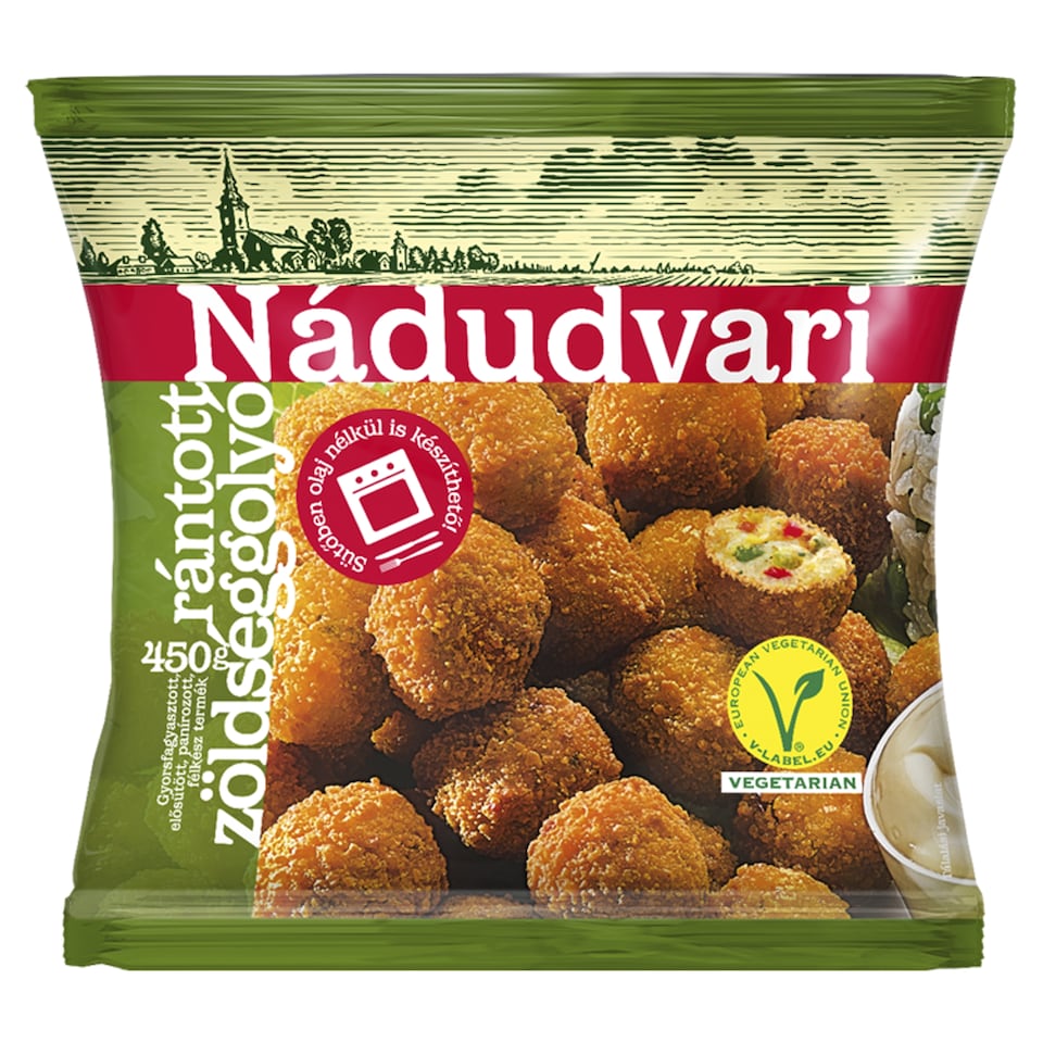 Nádudvari Quick-Frozen Deep-Fried Vegetable Balls 450 g