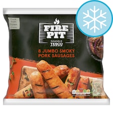 Tesco Fire Pit 8 Hickory Smoked Sausages 640g
