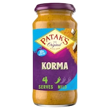 Patak's Korma Curry Sauce 30% Less Fat 450g