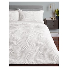 F&F Home Bedding Natures Way Quilted Fern Duvet Set Double