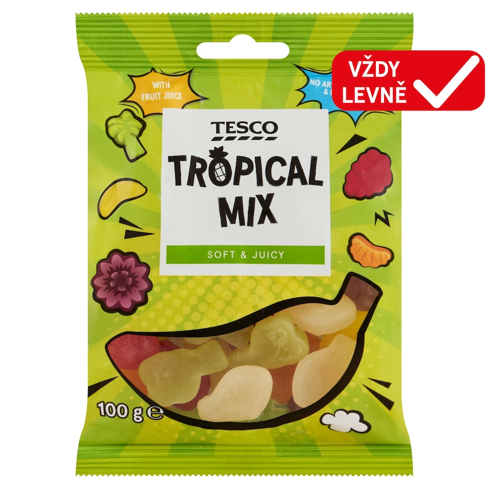 Tesco Želé s ovocnými příchutěmi 100g