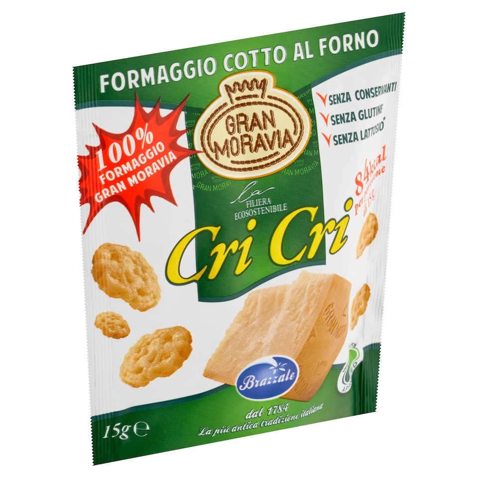 Obrázek 1 pro produkt Gran Moravia Cri Cri tvrdý sýr pečený v peci 15g