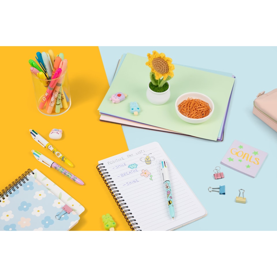 image 1 of BIC Kawaii 4 Colour Pens 3 Pack