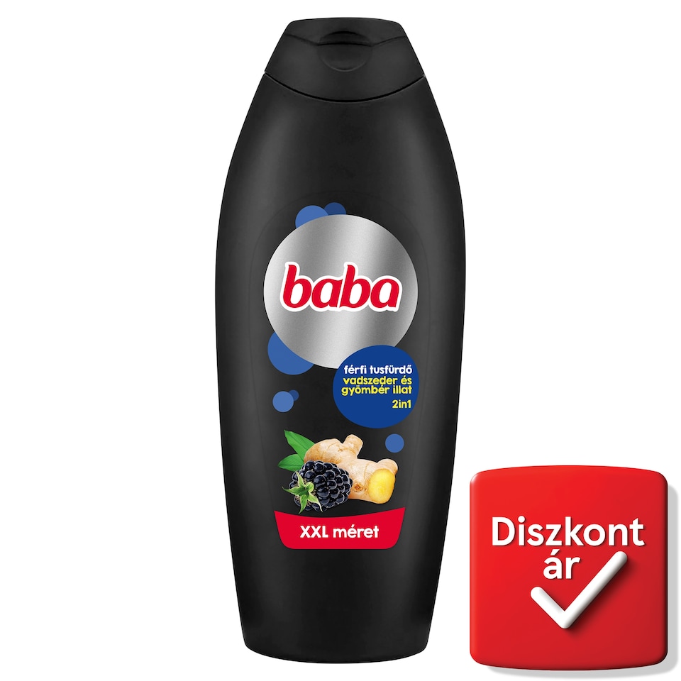 Baba 2in1 férfi tusfürdő vadszeder és gyömbér illat 750 ml