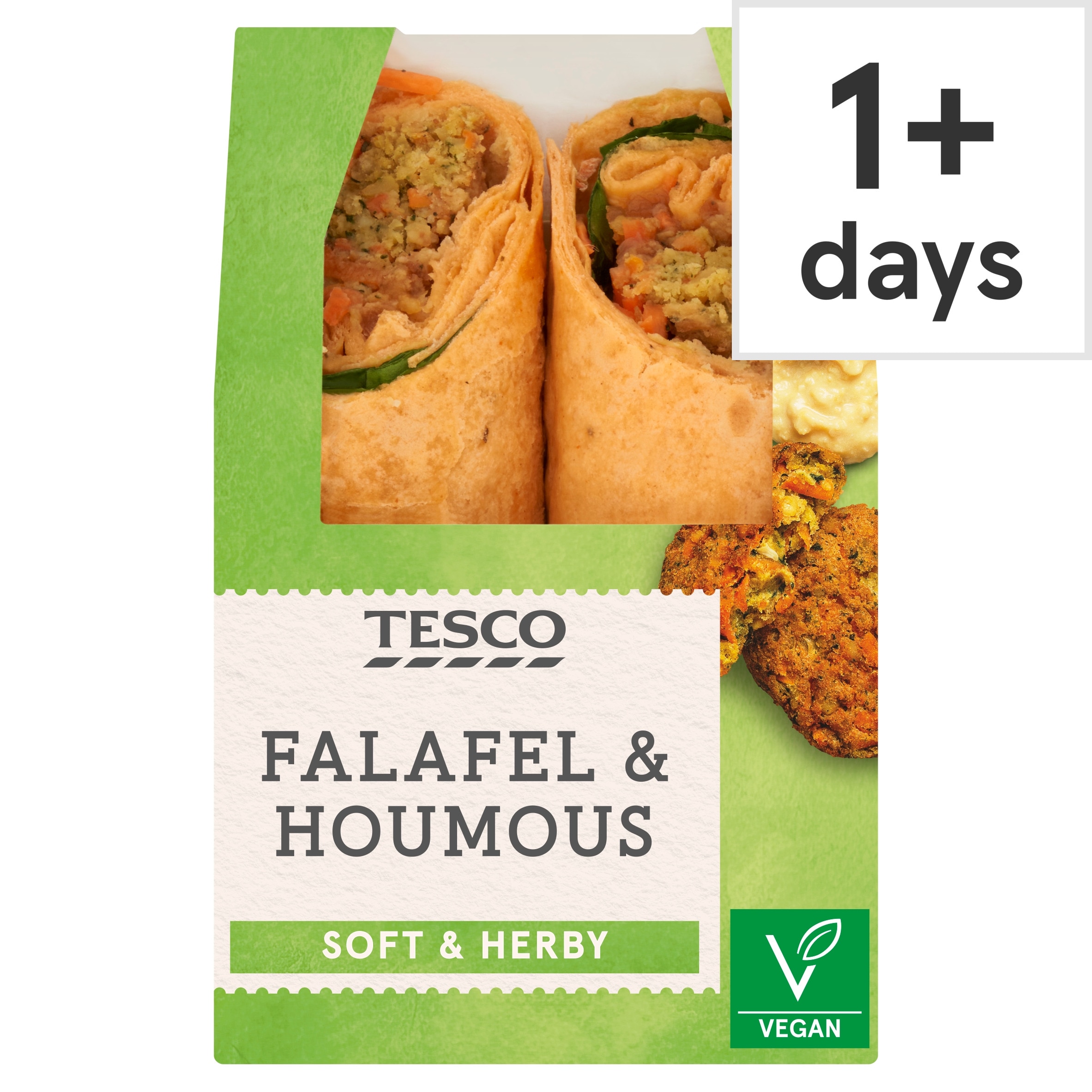 Tesco Falafel & Houmous Wrap