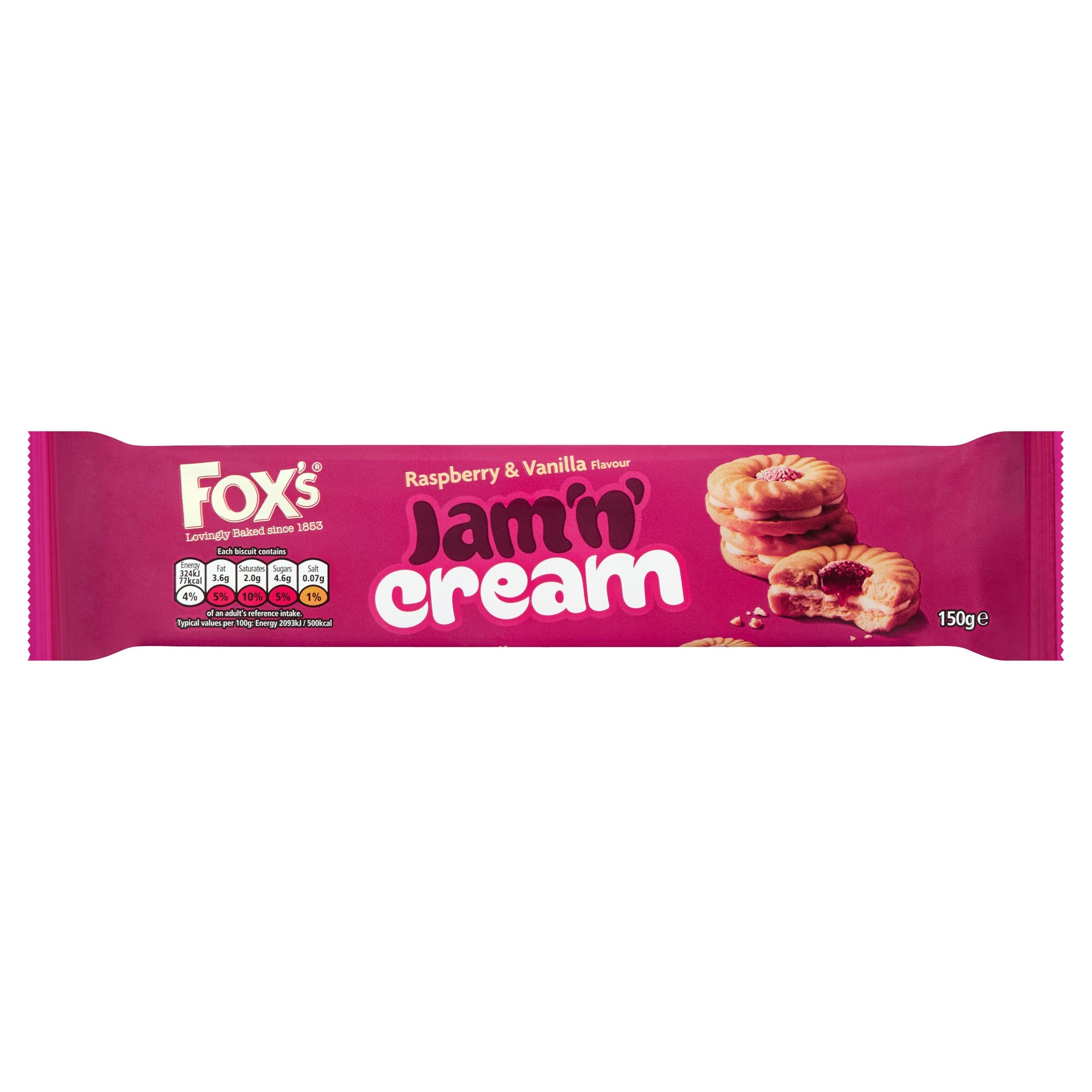 Fox's Jam Sandwich Cream Biscuit 150G 
