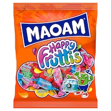 Maoam Happy Fruttis Caramels with Fruit and Cola Flavors 175g