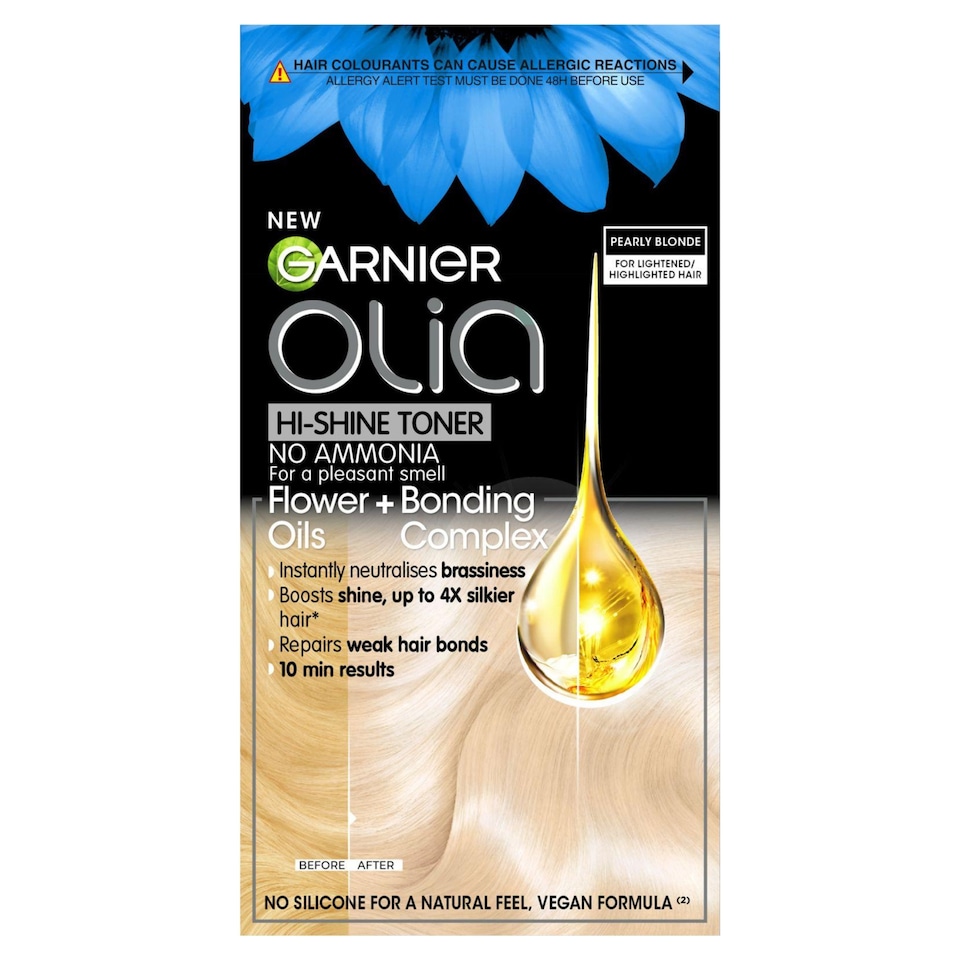 image 1 of Garnier Olia Hi-Shine Toner - Pearly Blonde 10.2