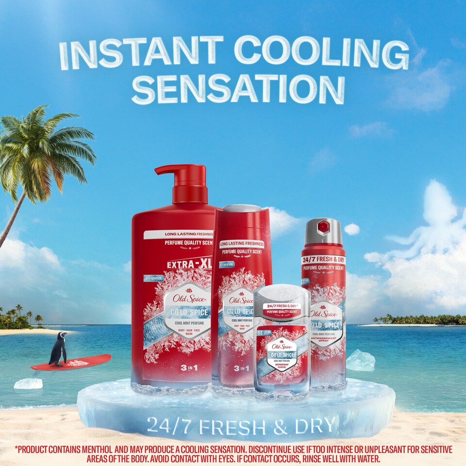 obrázok 1 z Old Spice Cold Spice 3 v 1 Pánsky Sprchový Gél A Šampón 1000 ml