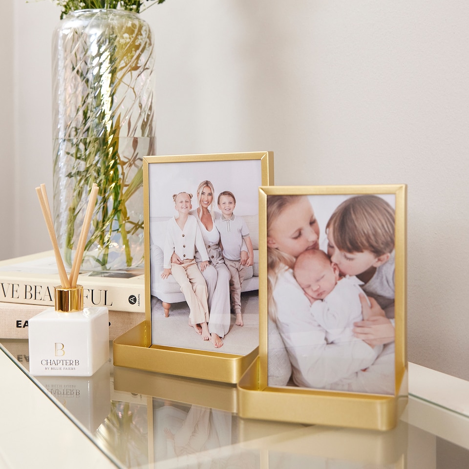 image 1 of Chapter B Gold Shelf Photo Frame 6X4