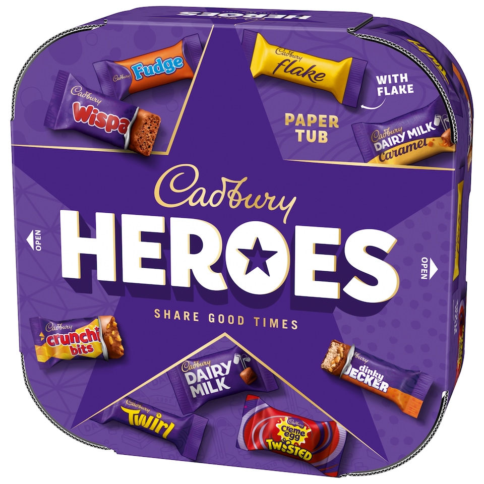 image 1 of Cadbury Heroes Paper Tub 500g 