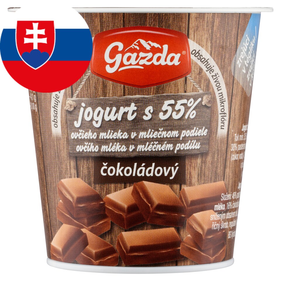 Gazda Jogurt z ovčieho a kravského mlieka čokoládový 145 g