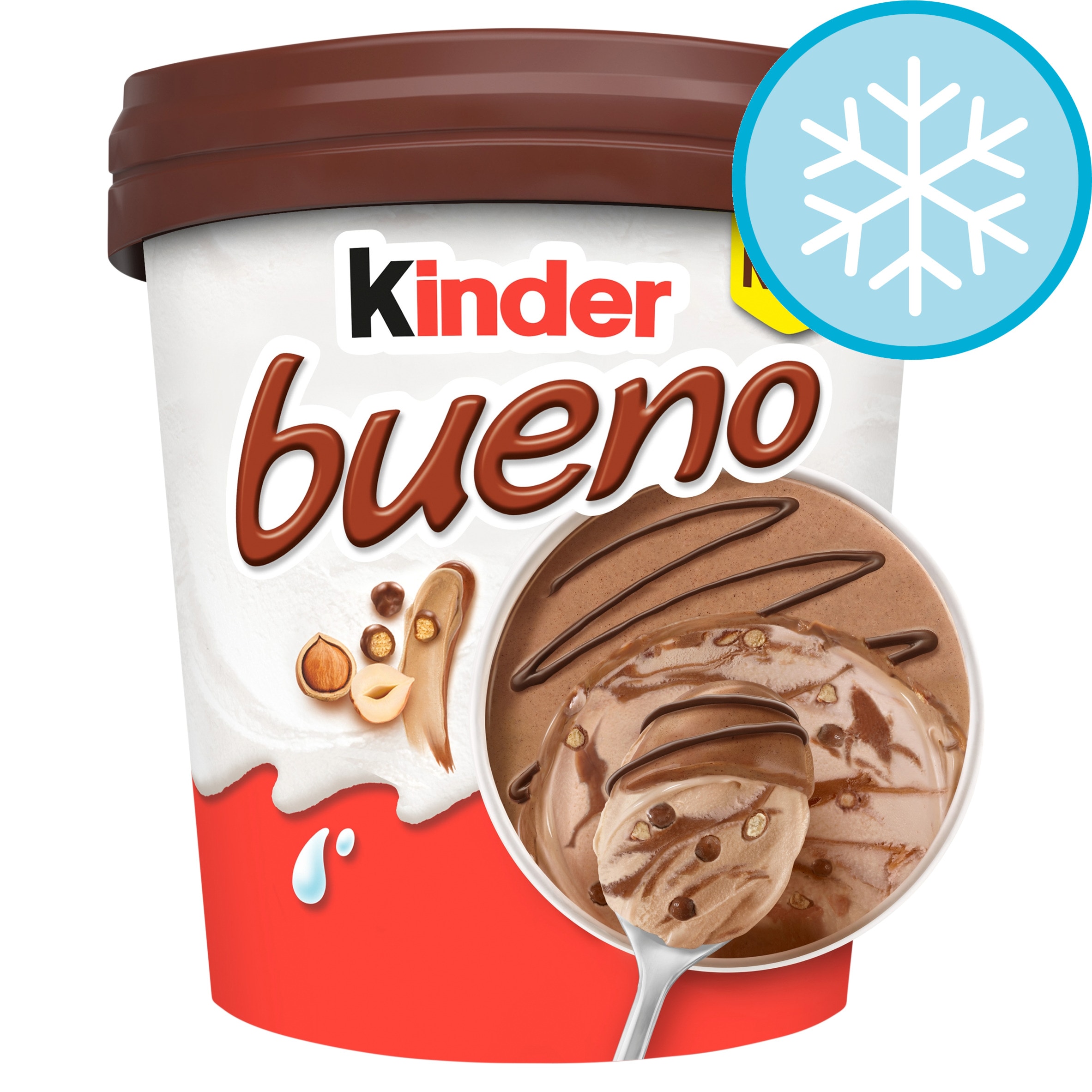 Kinder Bueno Milk & Hazelnut Chocolate Ice Cream Tub 455ml