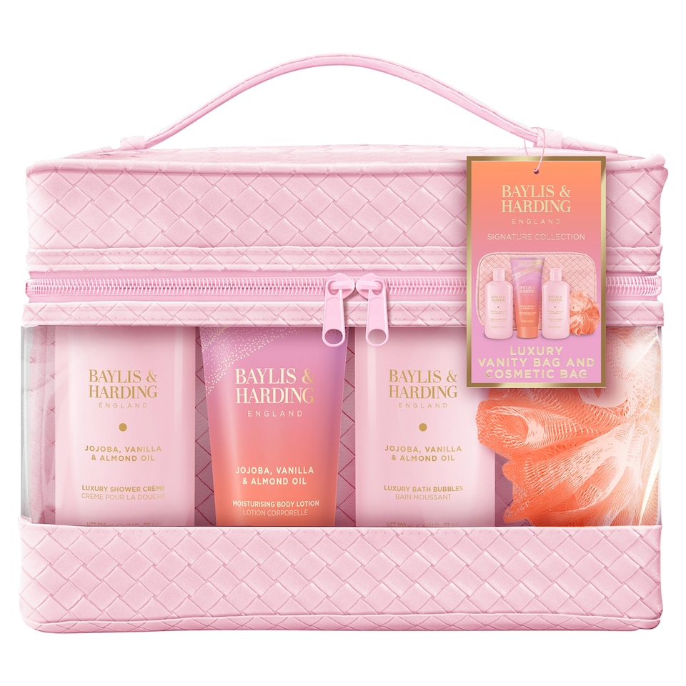 image 1 of  Baylis & Harding Jojoba, Vanilla & Almond Oil Luxury Vanity Bag Gift Set