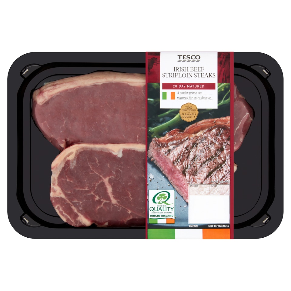 Tesco Irish Striploin Steak 422G