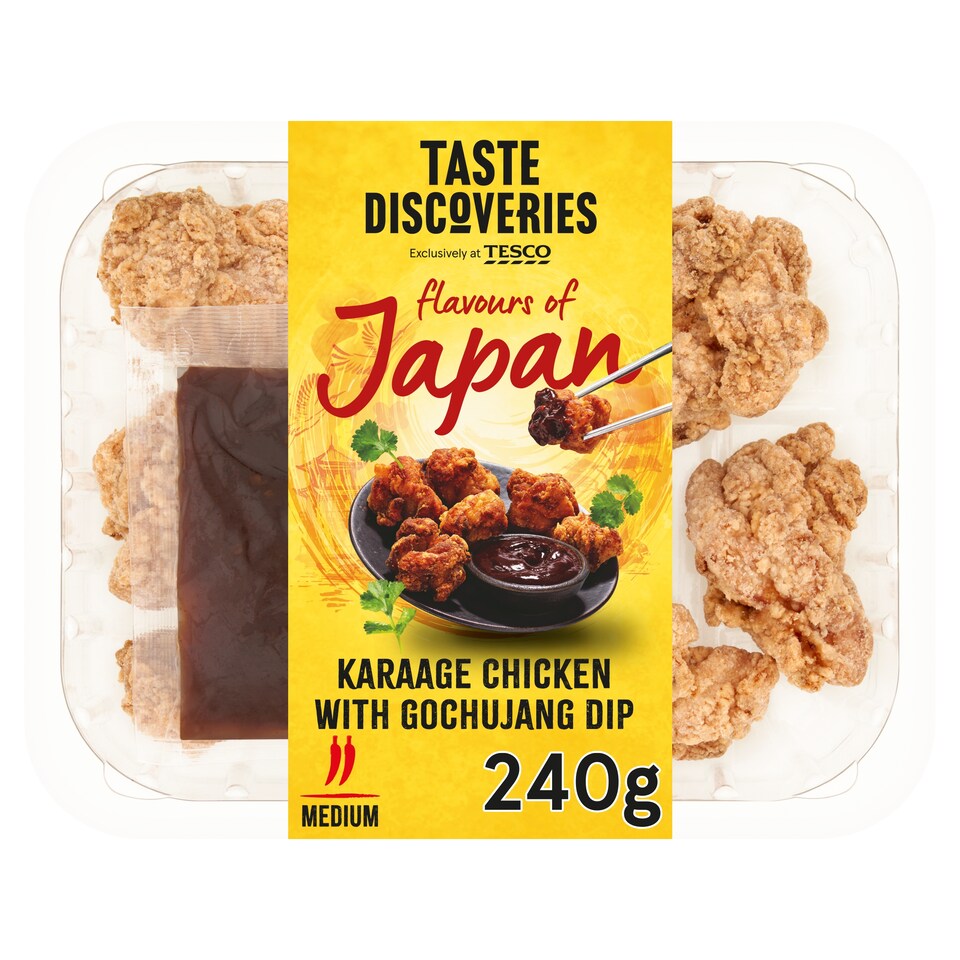 image 1 of Tesco TASTE DiSCOVERiES Karaage Chicken with Gochujang Dip 240g