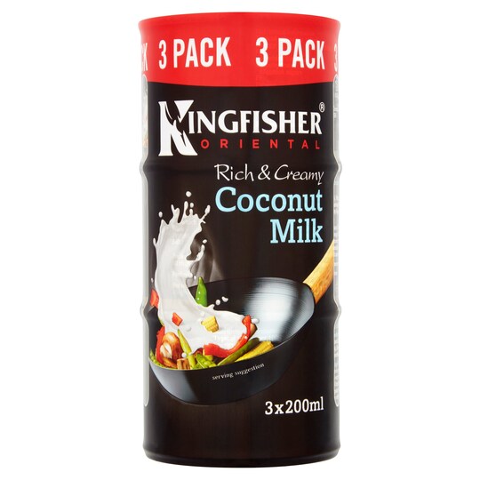 Kingfisher Rich & Creamy Coconut Milk 3X200ml